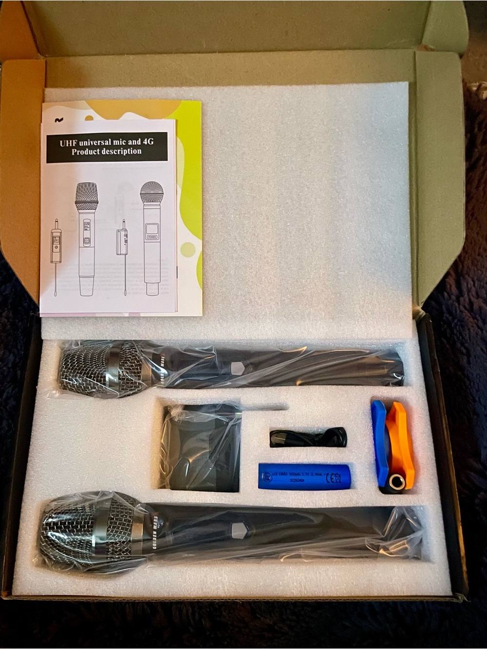 Dual Handheld UHF & 4G Wireless Microphone System